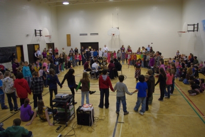 Aboriginal Dancing and Drumming at Pius