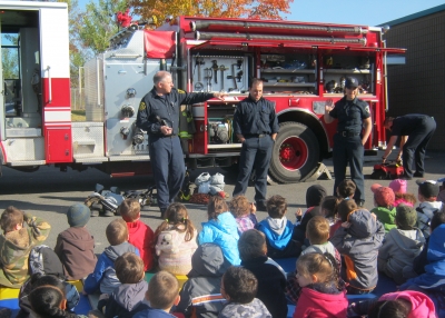 Pius Students Learn About Fire Prevention