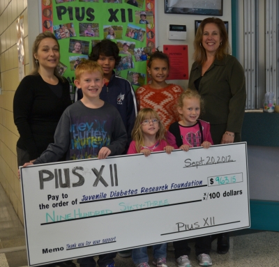 Pius XII Donates to Juvenile Diabetes Research Foundation