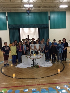 Grade 6 students lead Living Rosary during Catholic Education Week