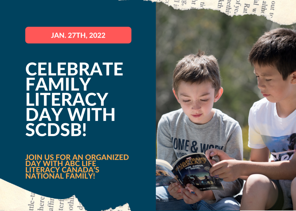 Come Celebrate Family Literacy Day with SCDSB!